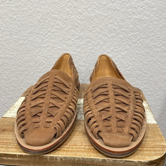 Nisolo Huarache Leather Sandals Tobacco Size 12.5 - Picture 7 of 11